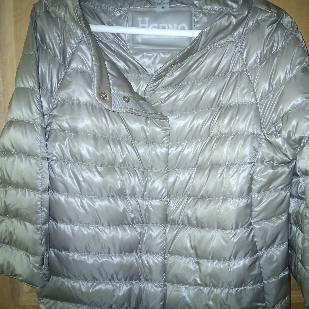 Herno Women's Gray Puffer Jacket